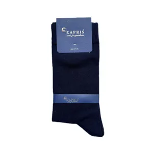 جوراب ساق بلند مردانه کاپریس مدل کلاسیک رنگ سورمه ای