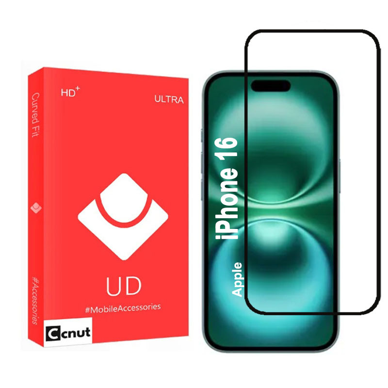 محافظ صفحه نمایش شیشه‌ای کوکونات مدل VWK-UDR مناسب برای گوشی موبایل اپل iPhone 16