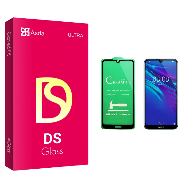 محافظ صفحه نمایش سرامیکی آسدا مدل DS glass مناسب برای گوشی موبایل هوآوی Y6 2019