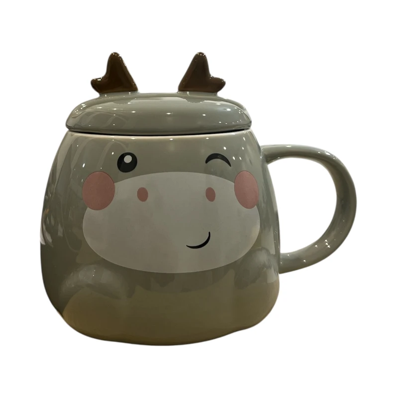 ماگ طرح حیوانات به همراه درب