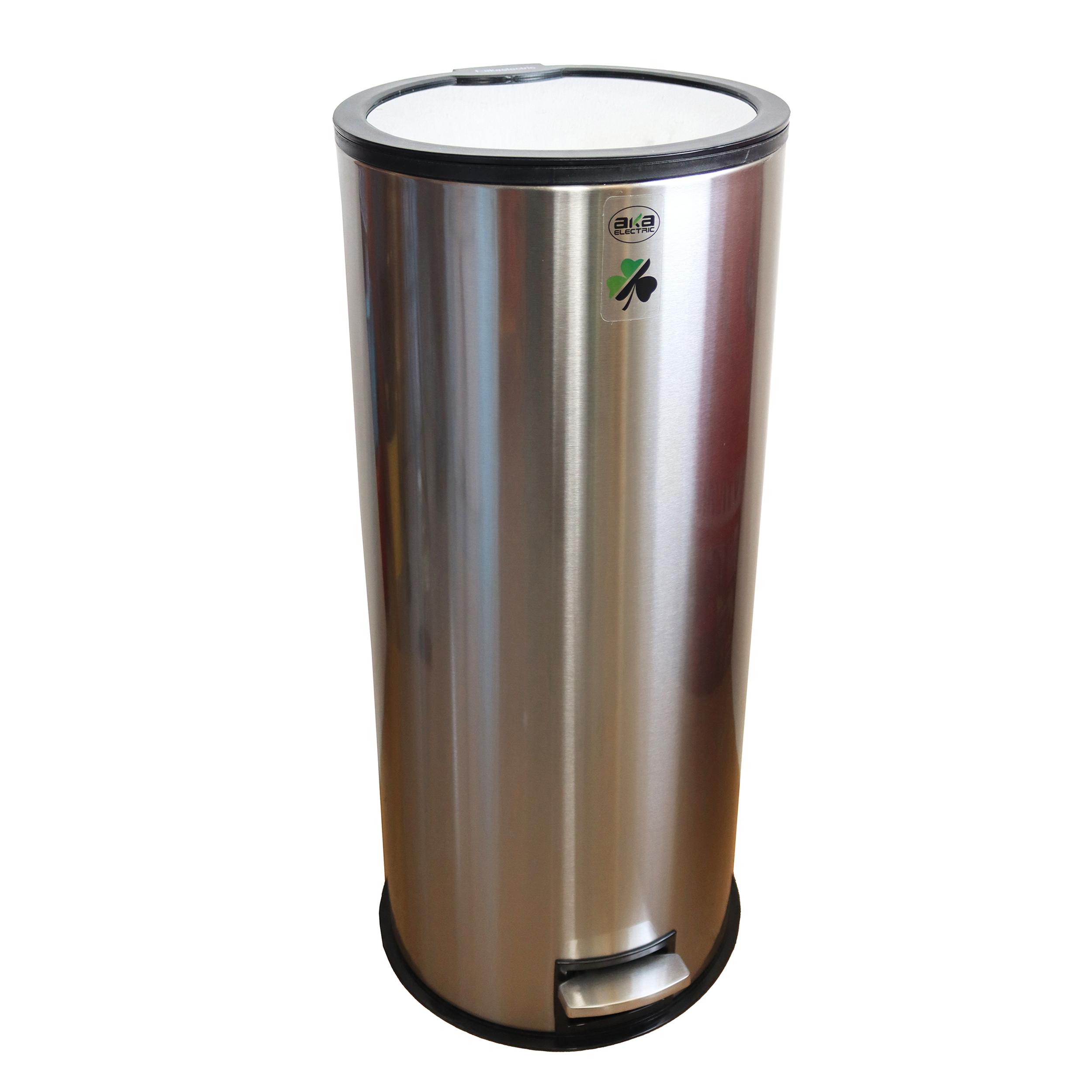 سطل زباله پدالی آکا الکتریک مدل آینه ای کد YP-ARAM BAND-030L ظرفیت 30 لیتری