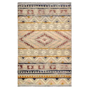 فرش ماشینی برسام کد 6091 زمینه نسکافه ای