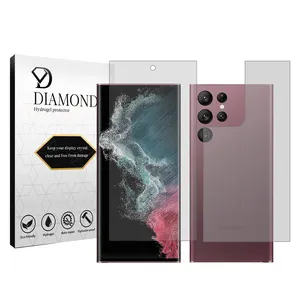 Diamond Tough model transparent screen protector suitable for Samsung Galaxy S22 Ultra 5G mobile phone along with the back protector