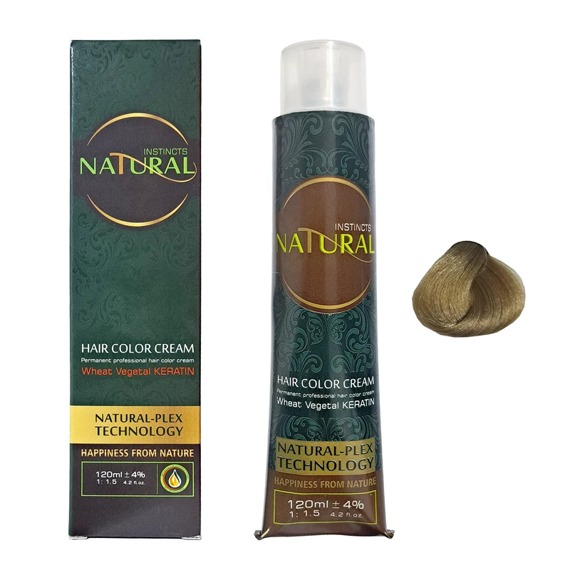 رنگ مو نچرال اینیستینکس شماره 8.8 حجم 120 میلی لیتر رنگ بلوند زیتونی