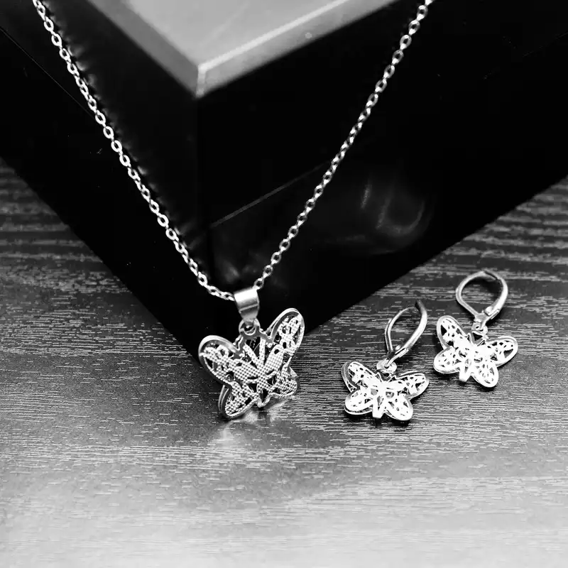 نیم ست زنانه طرح پروانه کد RKH_833