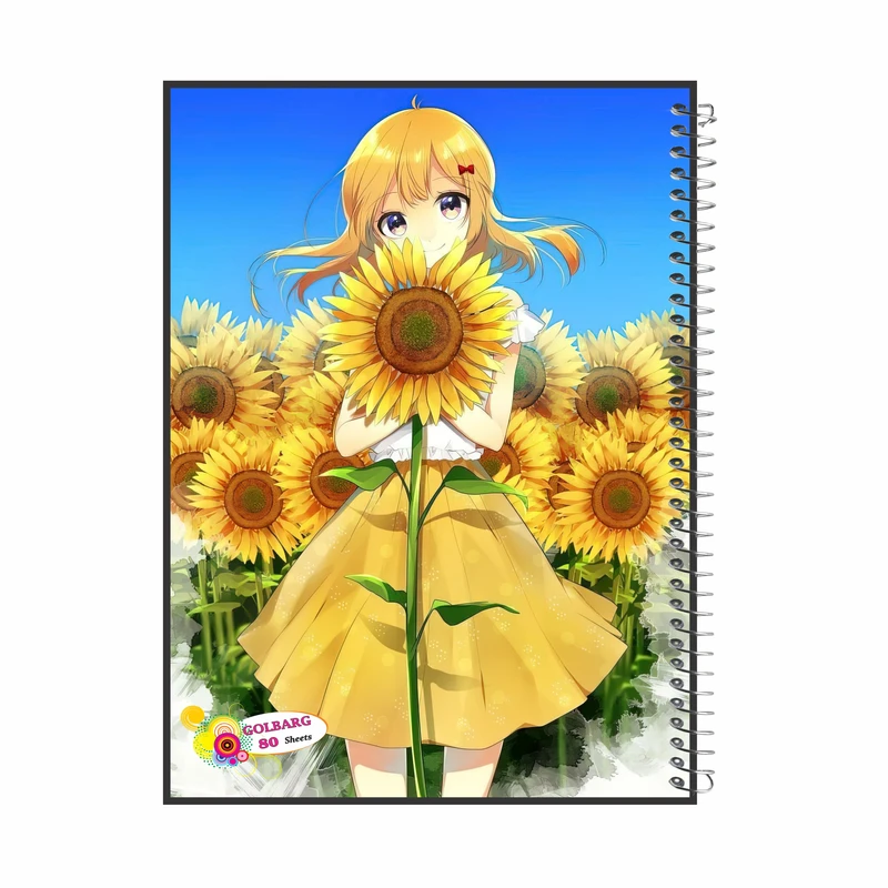 دفتر مشق 100 برگ گلبرگ طرح انیمه کد 100760