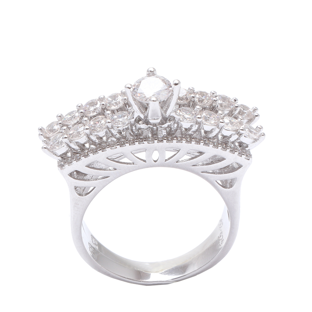 انگشتر نقره زنانه مدل A-300 مجموعه 2 عددی