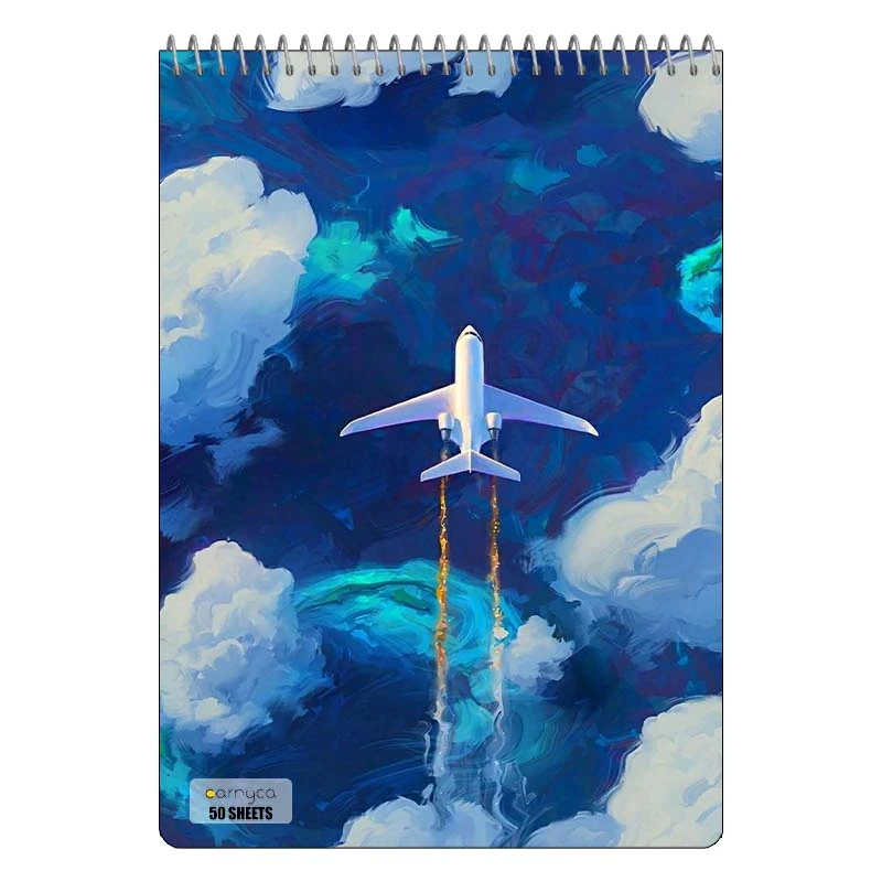 دفتر نقاشی 50 برگ سیمی کارنیکا طرح سفر Travel کد 22890
