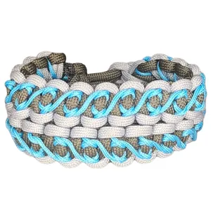 دستبند مردانه مدل بافت طرح پوست ماری