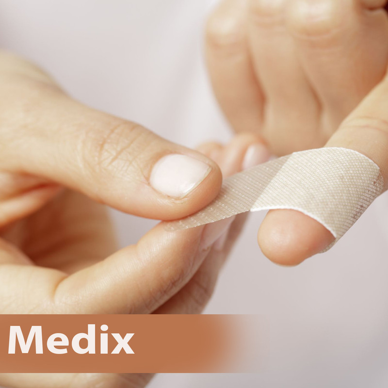 چسب زخم مدیکس مدل Hypoallergic مجموعه 5 عددی