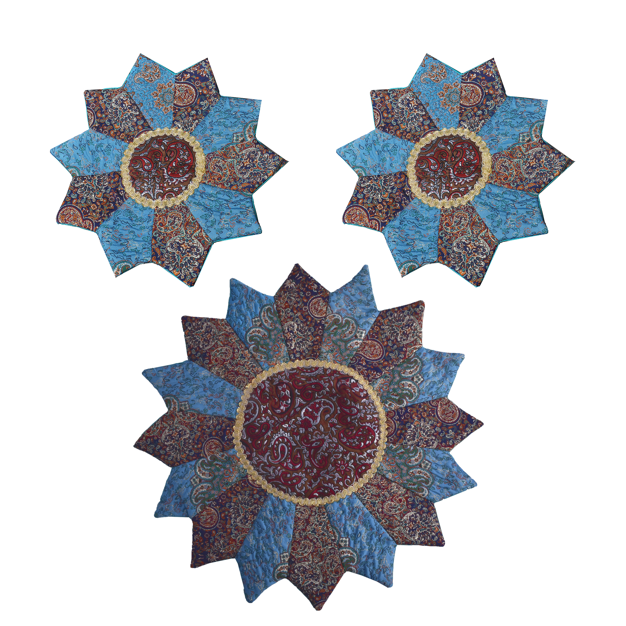 ست 3 تکه رومیزی ترمه کد 2005