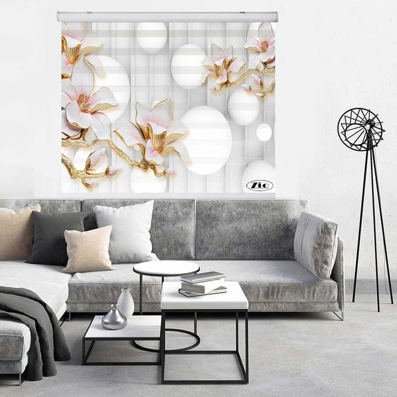 پرده زبرا زیو کد 3D1262 سایز 150x200 سانتی متر