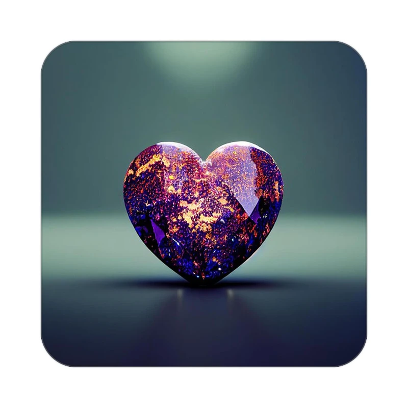 زیر لیوانی کاکتی مدل عاشقانه کد mp11702