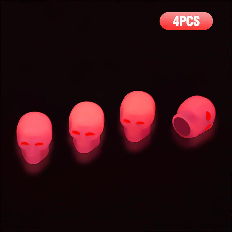 سر والف لاستیک مدل SKULL-RD بسته 4 عددی