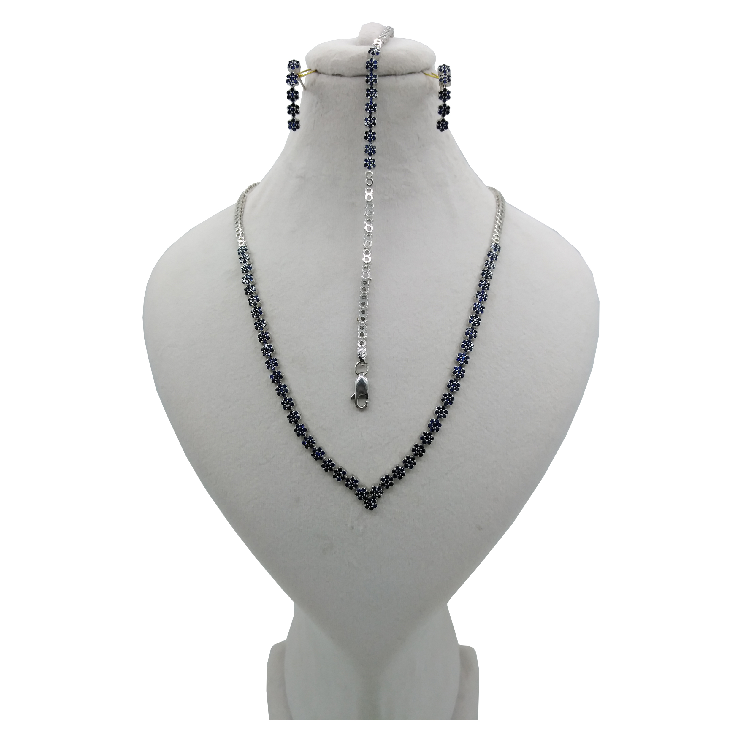 نیم ست نقره زنانه کد 4028