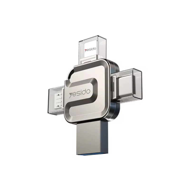 فلش مموری یسیدو مدل FL15 ظرفیت 128 گیگابایت با رابط USB-usb-C-microUSB-لایتنینگ فلش مموری یسیدو مدل FL15 ظرفیت 128 گیگابایت با رابط USB-usb-C-microUSB-لایتنینگ