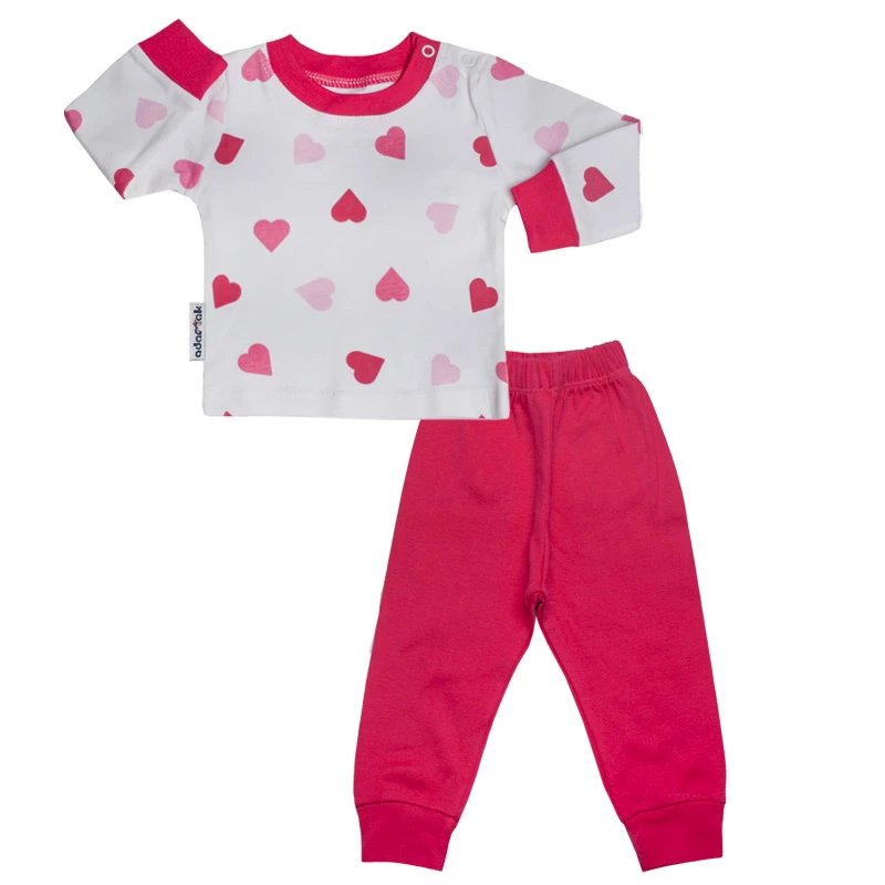 ست تی شرت آستین بلند و شلوار نوزادی آدمک کد 110050