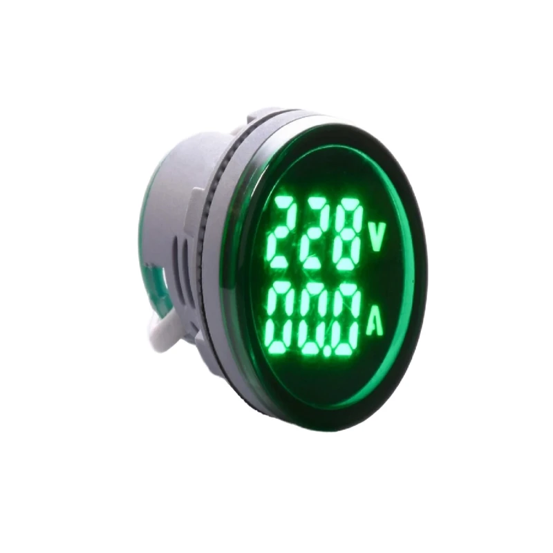 چراغ سیگنال ولتمتر و آمپرمتر جی بی اچ کد JBH/DI22-VA-R-G بسته دو عددی