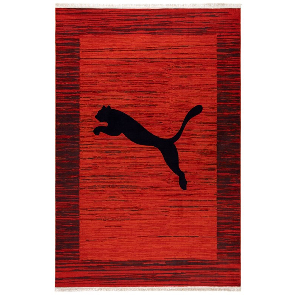  فرش ماشینی محتشم طرح مدرن کد 100459 زمینه قرمز