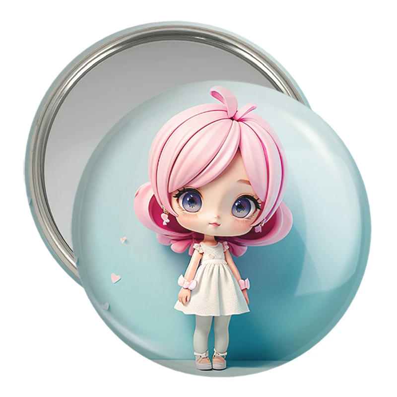 آینه جیبی خندالو مدل دخترانه (Girlish) کد 36861