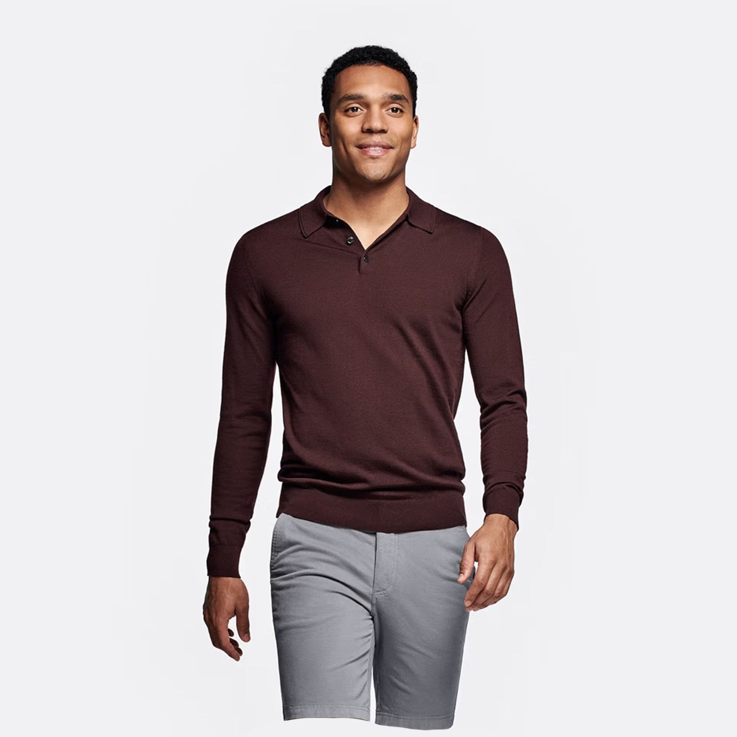 شلوارک مردانه مامی دوز مدل کتان رنگ طوسی -  - 5