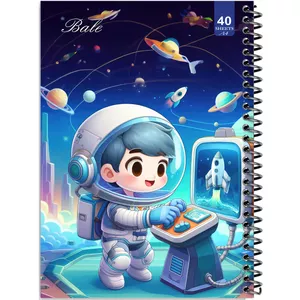 دفتر نقاشی 40 برگ انتشارات بله طرح پسر فضانورد کد A4-K636