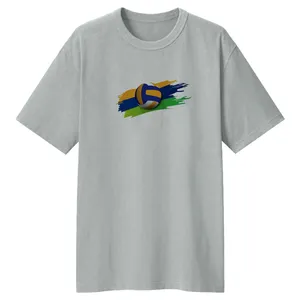 تی شرت لانگ آستین کوتاه زنانه مدل vollyball کد LL191 رنگ طوسی