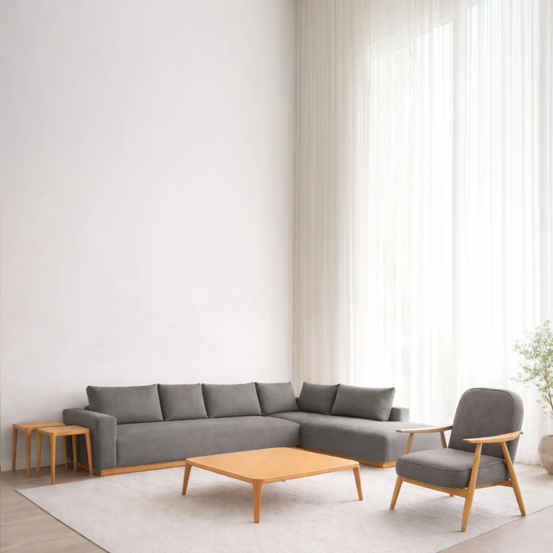 مبل ال هشت نفره رست مدل الیین پولکا و مارون کد 15