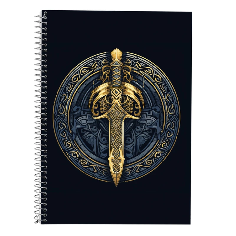 دفتر زبان 50 برگ مدوپد مدل دوخط طرح  ارباب حلقه ها The Lord of the Rings کد DF3000