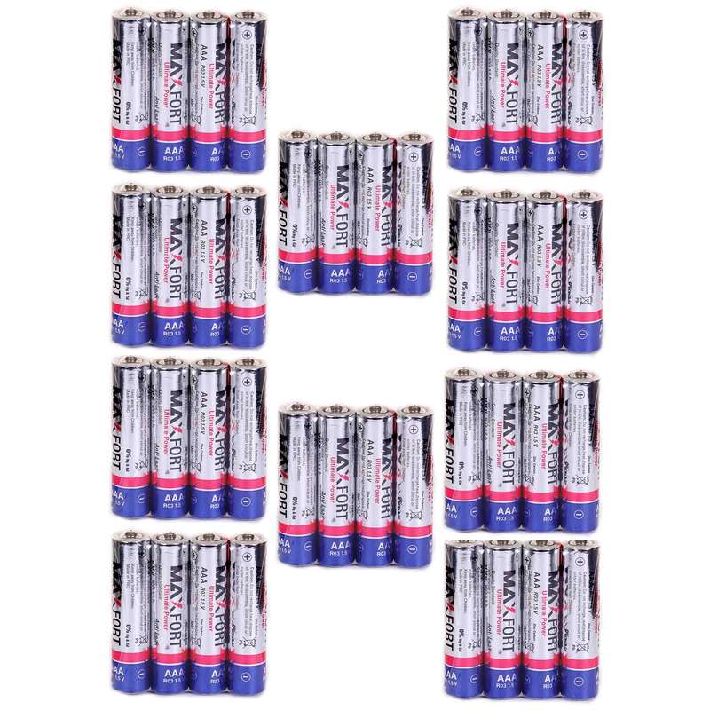 باتری نیم قلمی مکس فورت مدل Extra Heavy Duty بسته 40 عددی باتری نیم قلمی مکس فورت مدل Extra Heavy Duty بسته 40 عددی