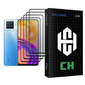 Ricomm CH Glass MIX004 Screen Protector For Realme 8 Pro Pack Of 4