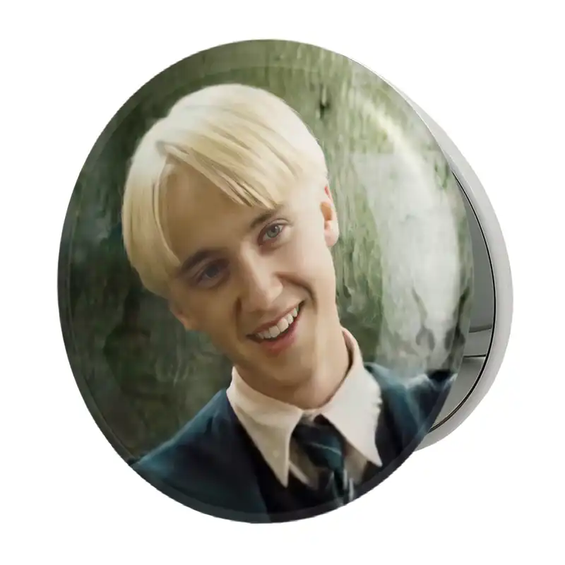 آینه جیبی خندالو طرح دراکو مالفوی هری پاتر Harry Potter مدل تاشو کد 19361