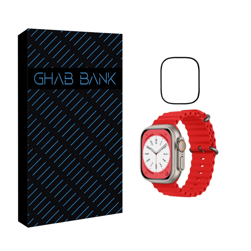 بند اوشن قاب بانک مدل ocean مناسب برای اپل واچ SE سایز 44 میلی متری به همراه محافظ صفحه نمایش