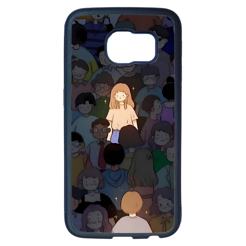 کاور قاب گارد گوشی طرح ست دخترانه کد TPU-061 مناسب برای گوشی موبایل سامسونگ Galaxy S6 edge