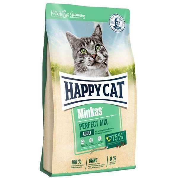 غذای خشک گربه هپی کت مدل Happy Cat Minkas Mix وزن 1.5 کیلوگرم