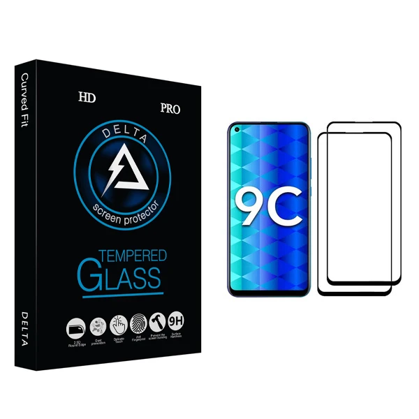 محافظ صفحه نمایش دلتا مدل Fit مناسب برای گوشی موبایل آنر 9C بسته دو عددی