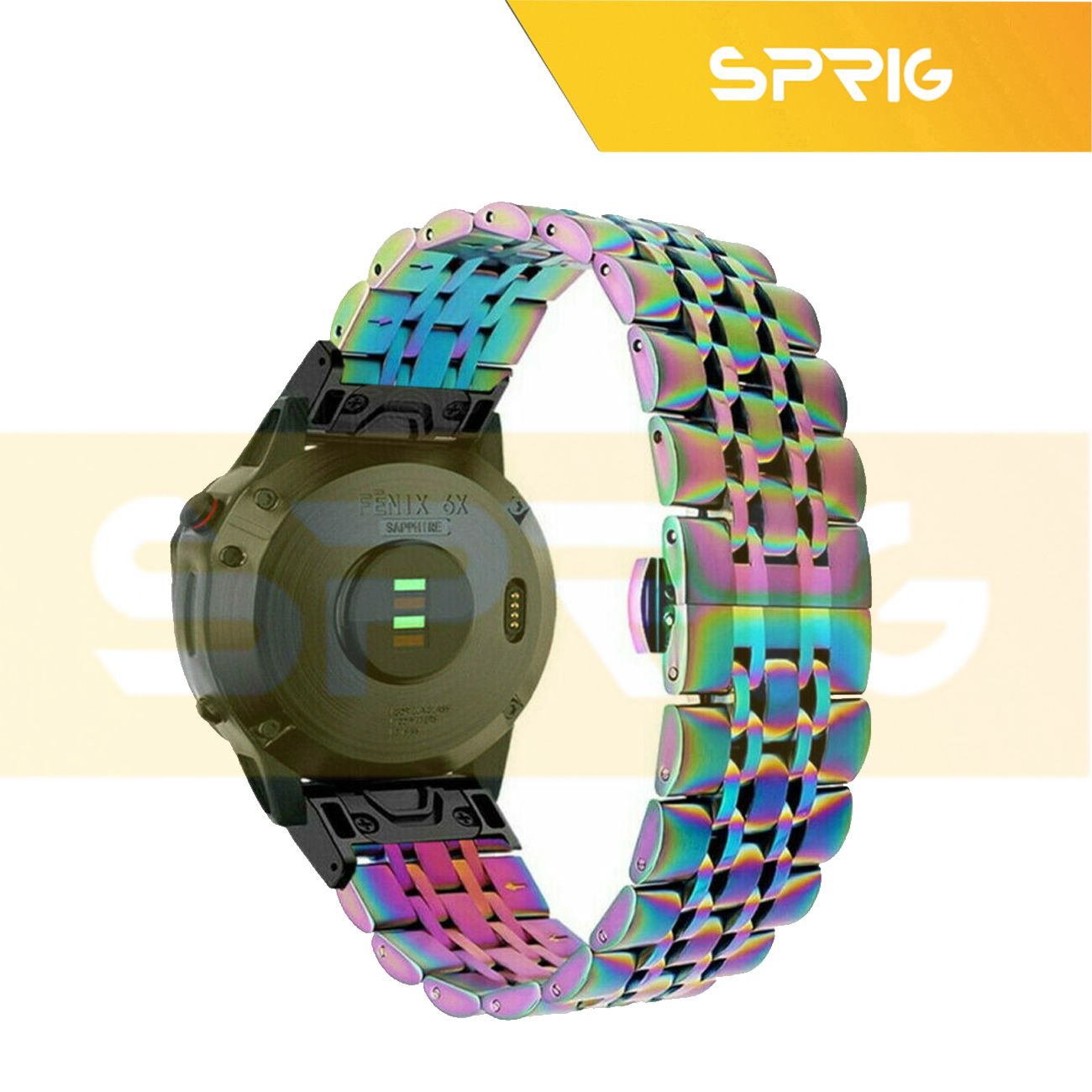 بند اسپریگ مدل 7Bid Rainbow مناسب برای ساعت هوشمند سامسونگ Galaxy Watch 5 Pro 45mm -  - 10