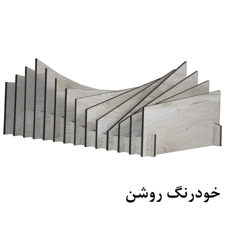 قفسه اداری مدل موج کد S05 قفسه اداری مدل موج کد S05