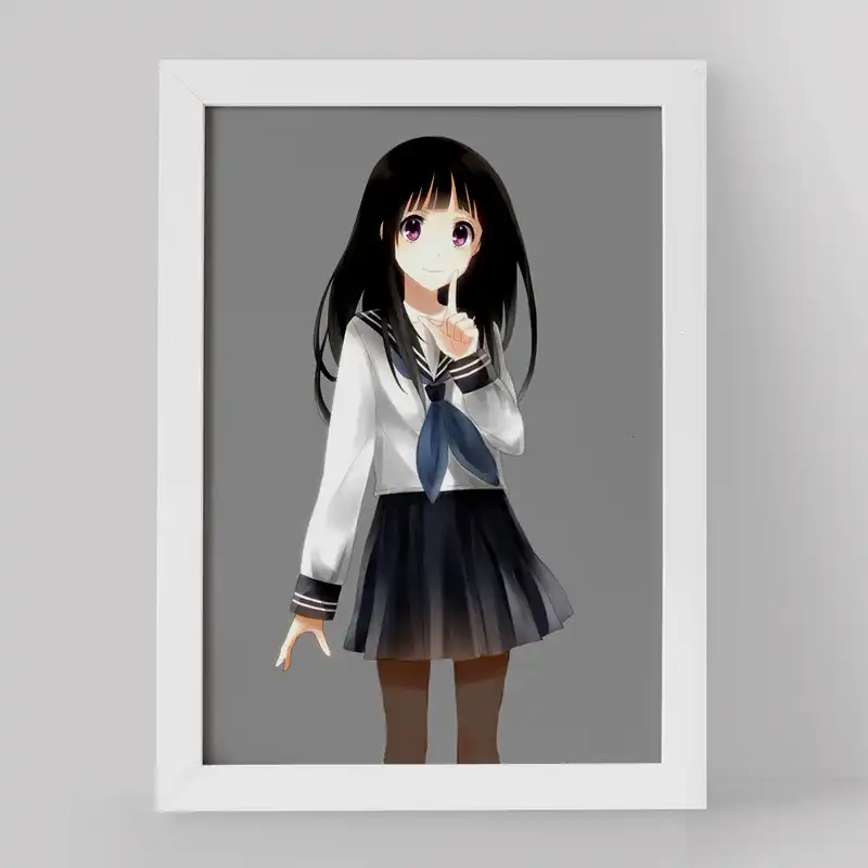 تابلو خندالو مدل چیتاندا انیمه هیوکا Hyouka کد 17088