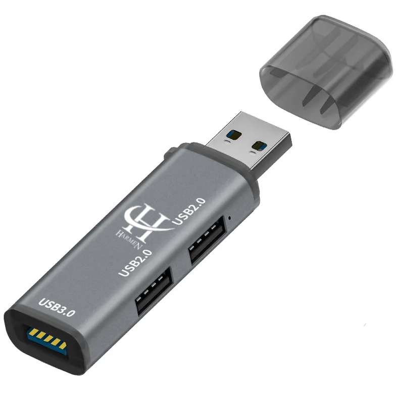 هاب 3 پورت USB 3.0 هارمن مدل HI SPEED-HUB100 هاب 3 پورت USB 3.0 هارمن مدل HI SPEED-HUB100