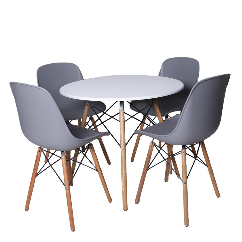 میز و صندلی ناهار خوری 4 نفره مدل مایا فایبر کد MF088