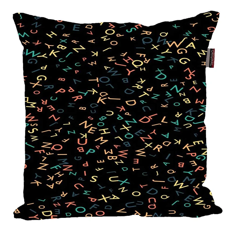 کوسن پاد آفرین مدل فانتزی طرح حروف کد 02586