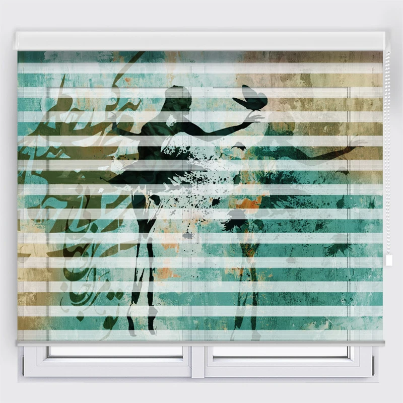پرده زبرا مدل TD-67 سایز 200x180 سانتی متر