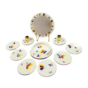 مجموعه ظروف هفت سین 11 پارچه مدل پروانه