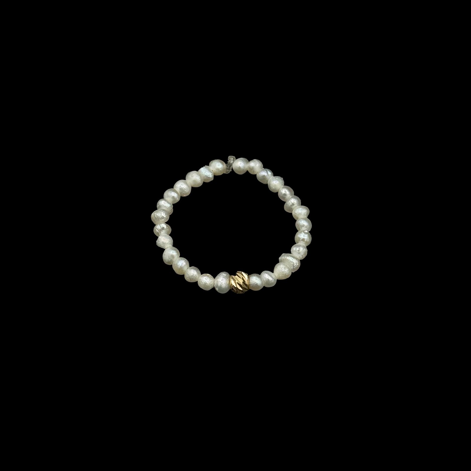 انگشتر طلا 18 عیار زنانه ناریا مدل مروارید پرورشی ننیا -  - 1