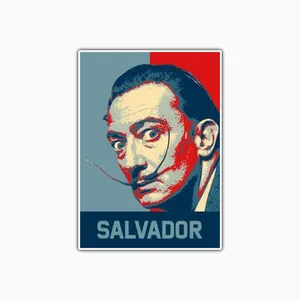 استیکر لپ تاپ و موبایل بووم طرح Salvador مدل RB کد FR39