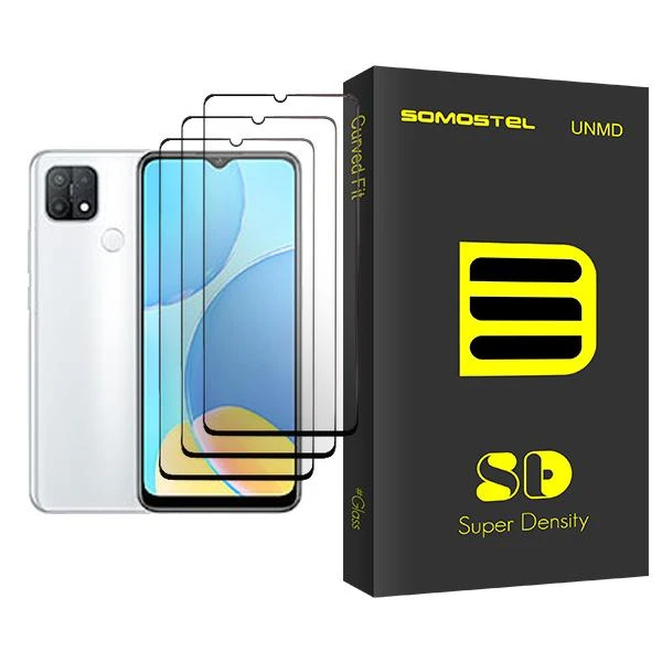 محافظ صفحه نمایش سوماستل مدل SD Glass MIX003 مناسب برای گوشی موبایل اوپو A15s بسته سه عددی