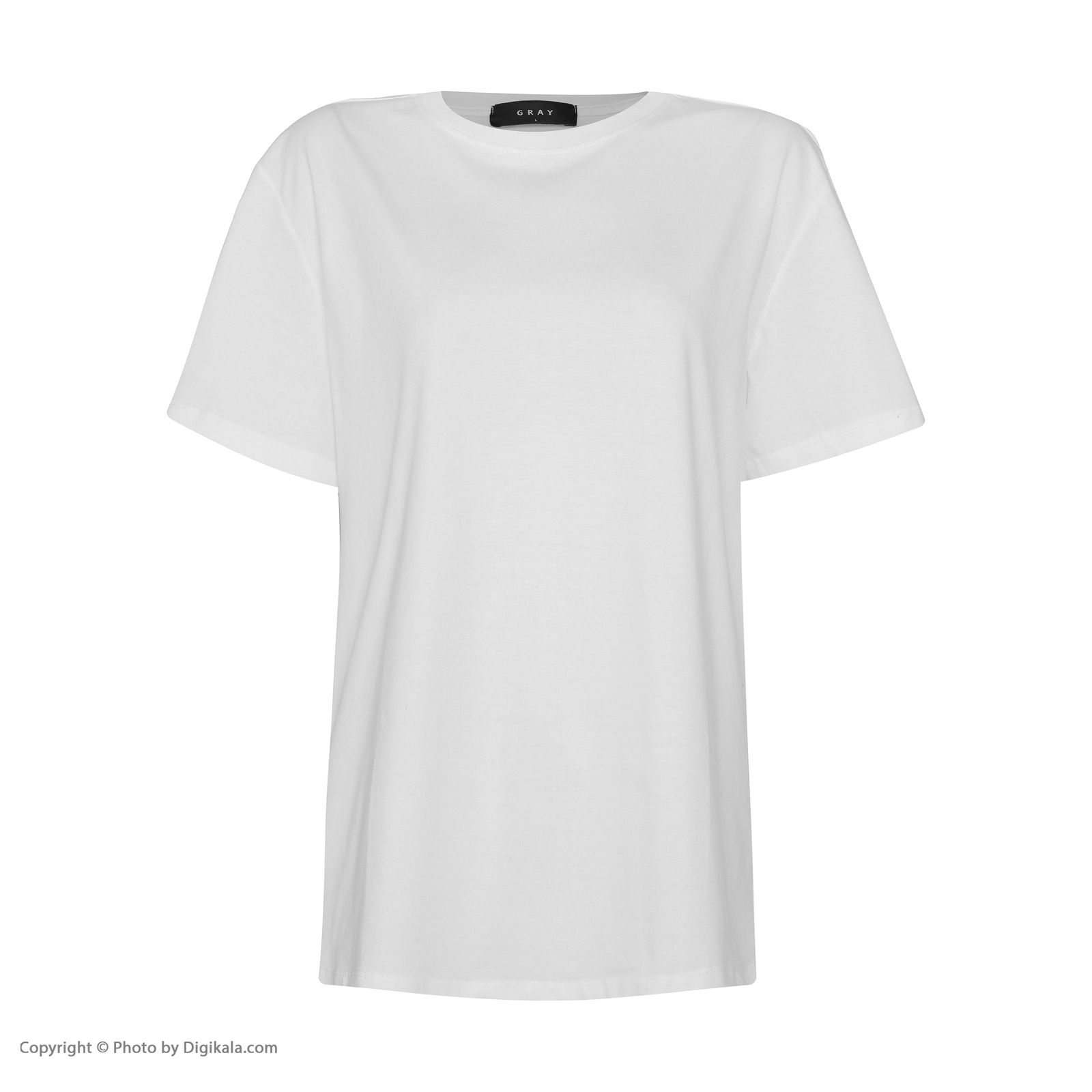 تی شرت آستین کوتاه زنانه گری مدل BASIC -  - 3