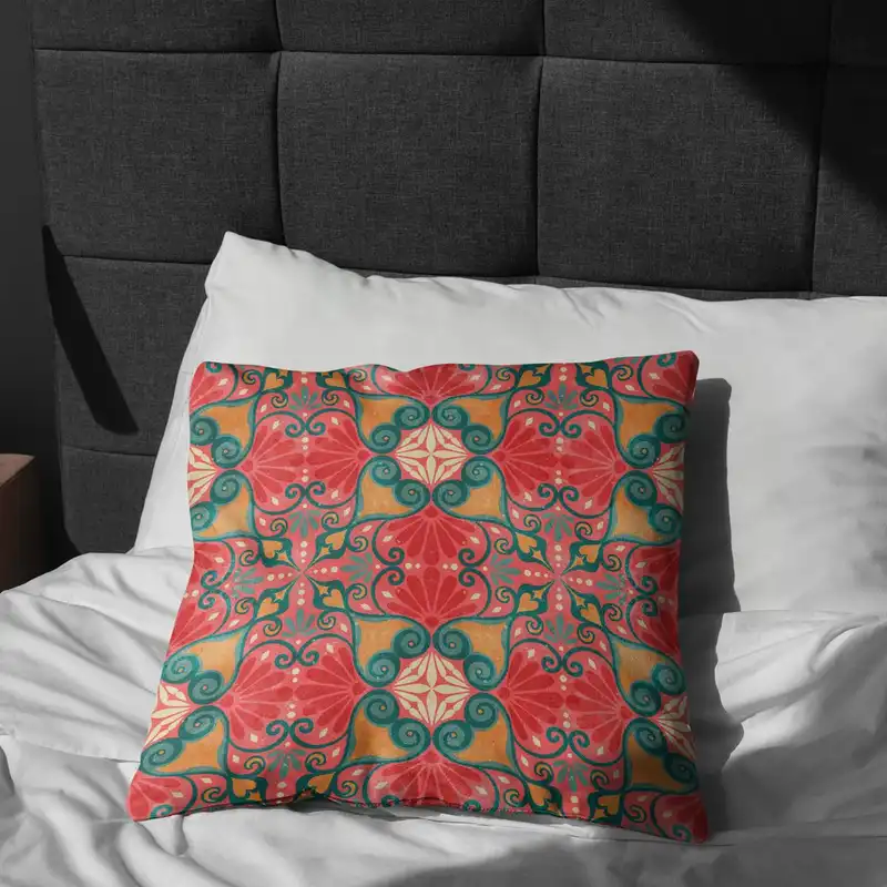 پارچه ملحفه پارچه باما مدل مخمل اسلیمی کد 5011284