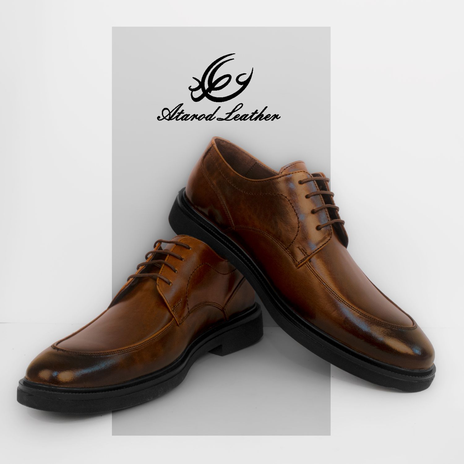 کفش مردانه چرم عطارد مدل چرم طبیعی کد SH13 -  - 8